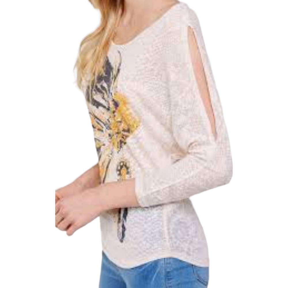 Urban X Indian Headdress burnout dolman tee size large
